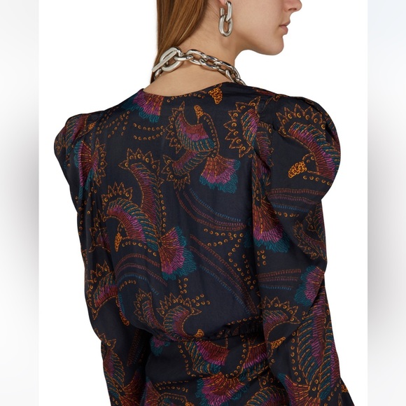 ✨SALE✨ FARM Rio Toucans Long Sleeve Wrap Dress ✨SALE✨ - Picture 5 of 17